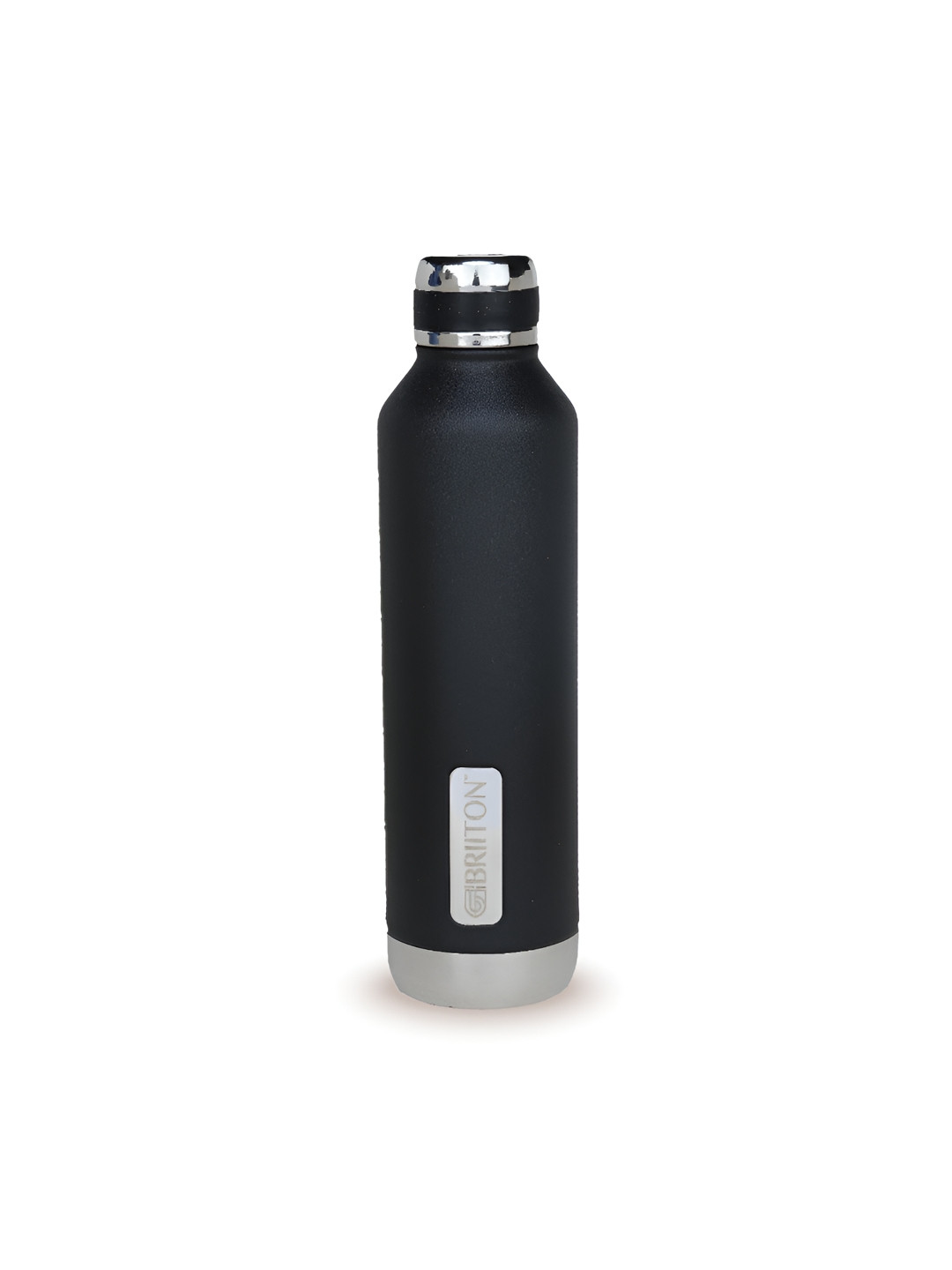Briiton Black Brand Logo Stainless Steel Double Wall Vacuum Water Bottle - 750ml