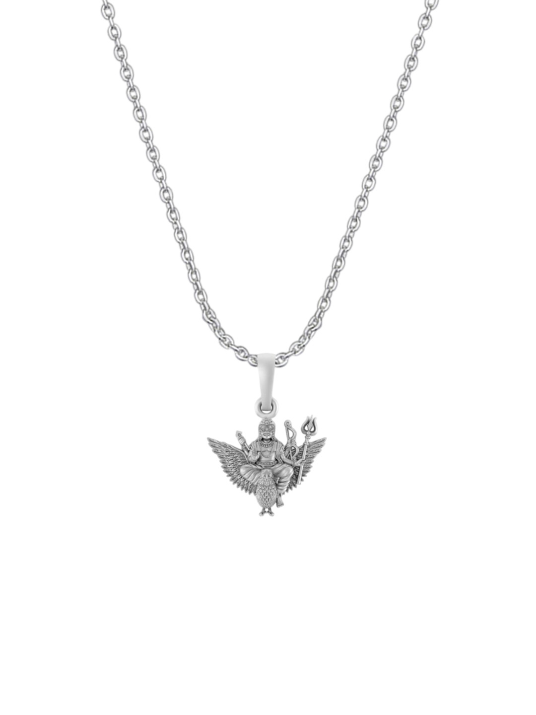 Metronaut 925 Sterling Silver Shani Dev Pendants With Anchor Chains