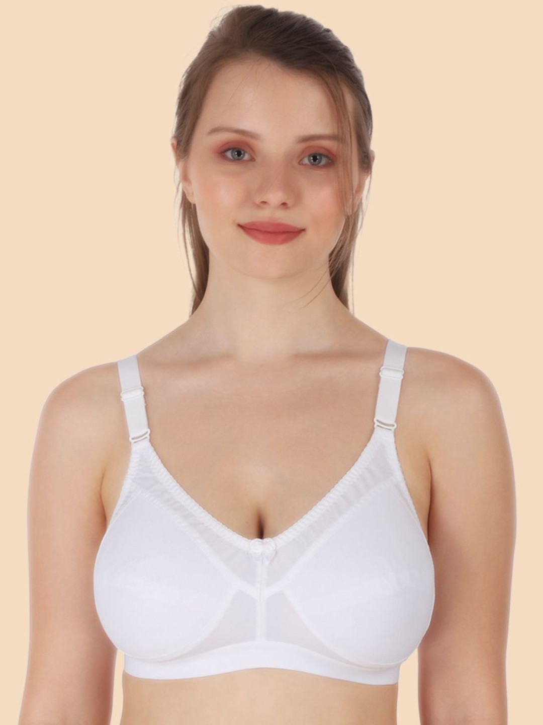 Tweens Full Coverage U-Back Non Padded Cotton Seamless T-Shirt Bra
