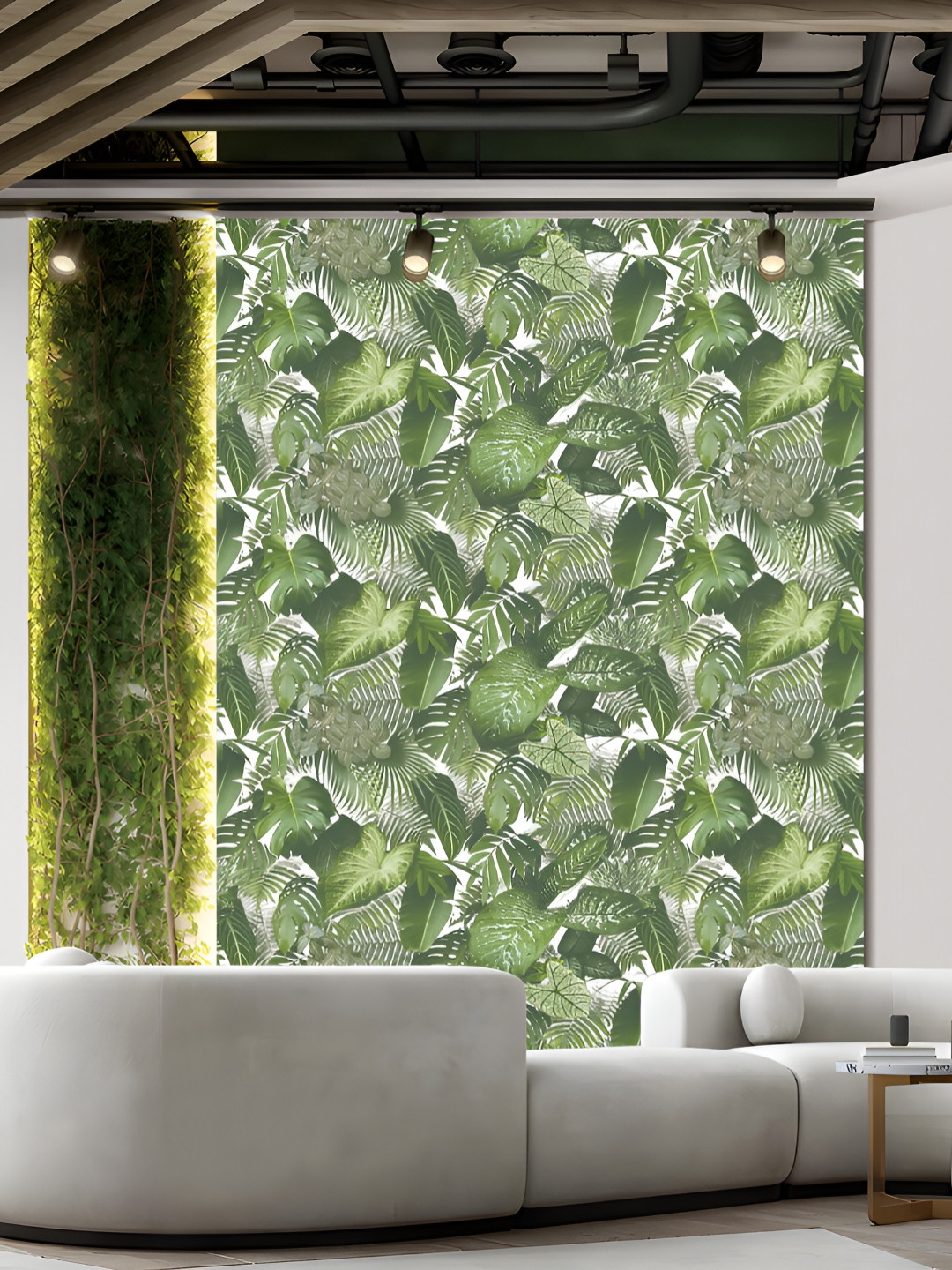 Fedora Wallpapers Green & White 3D Printed Waterproof PVC Wallpaper