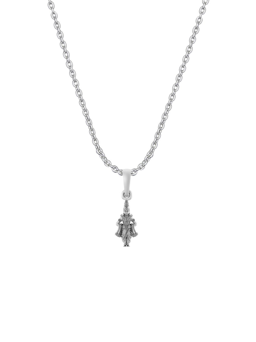 Metronaut 925 Sterling Silver Vitthal Pendants With Anchor Chains