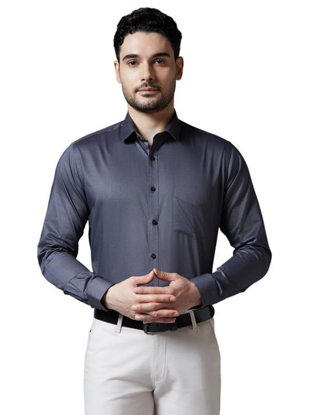 Allen Brown Men Regular Fit Formal Shirt