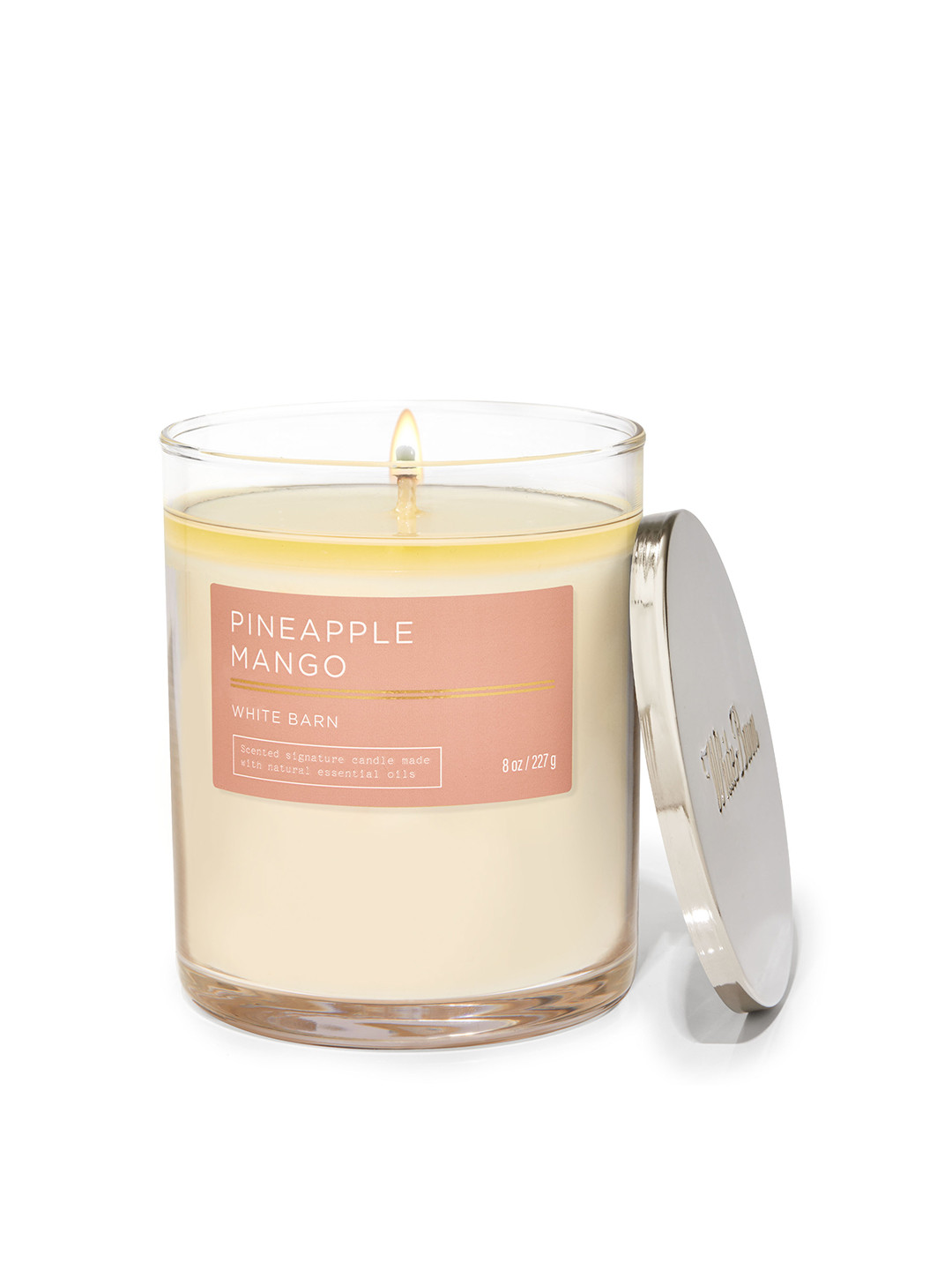 Bath & Body Works Mango Signature 1 Wick Pineapple Solid Geometric Regular Jar Candles