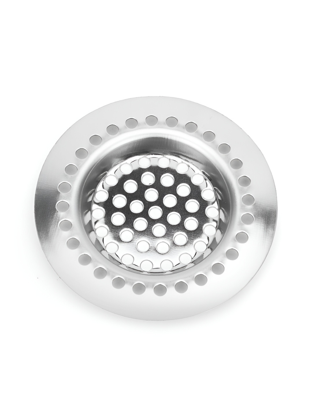 Fackelmann Silver Rust Resistant-Dishwasher Safe Stainless Steel Sink Strainer 6.3cm