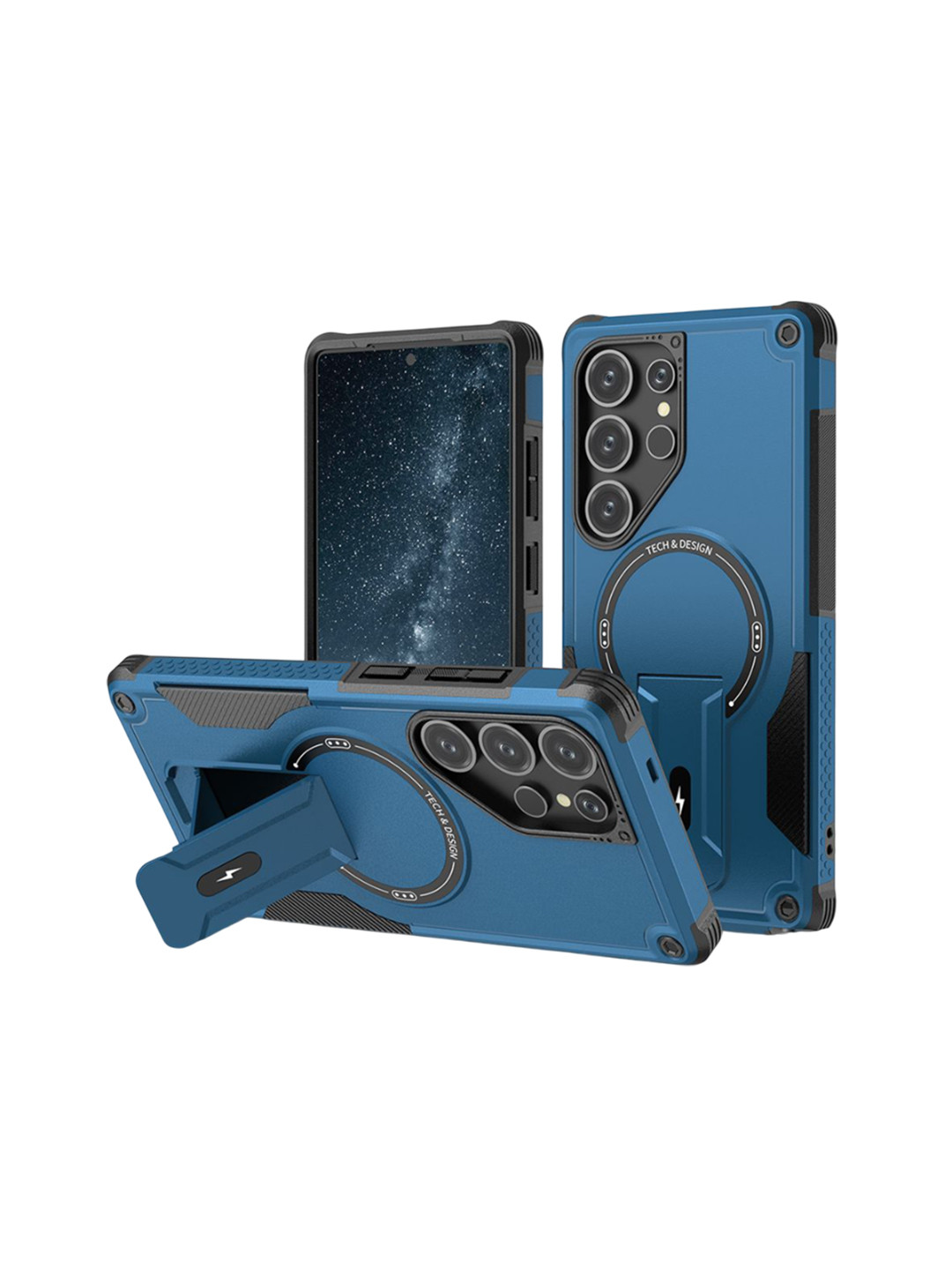 Luxury Kase Unisex Back Cover With Portable Kickstand Mag-safe Compatible Magnetic Case