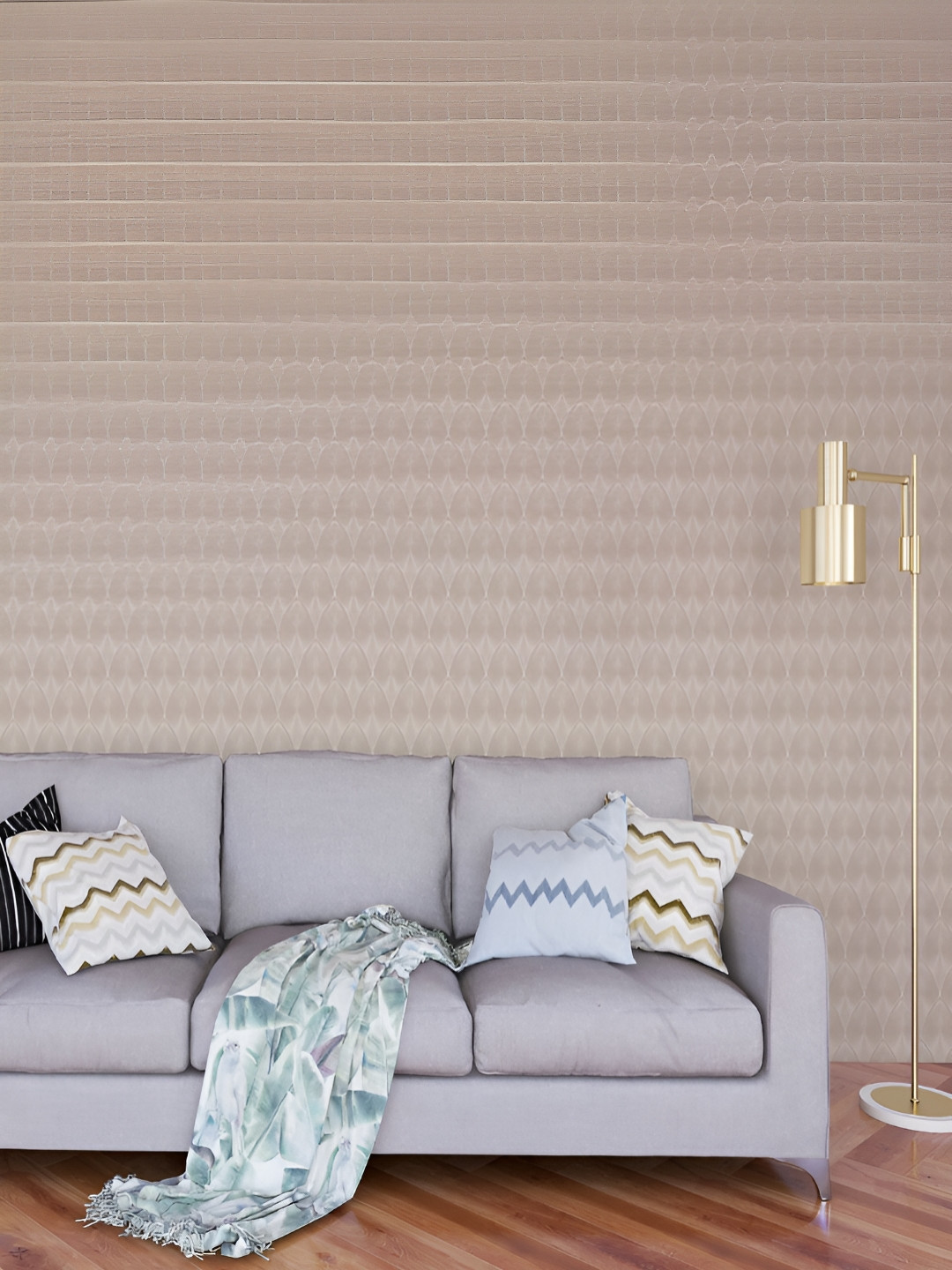 Fedora Wallpapers Velvet Crush Cream 3D Abstract Printed Waterproof Wallpaper