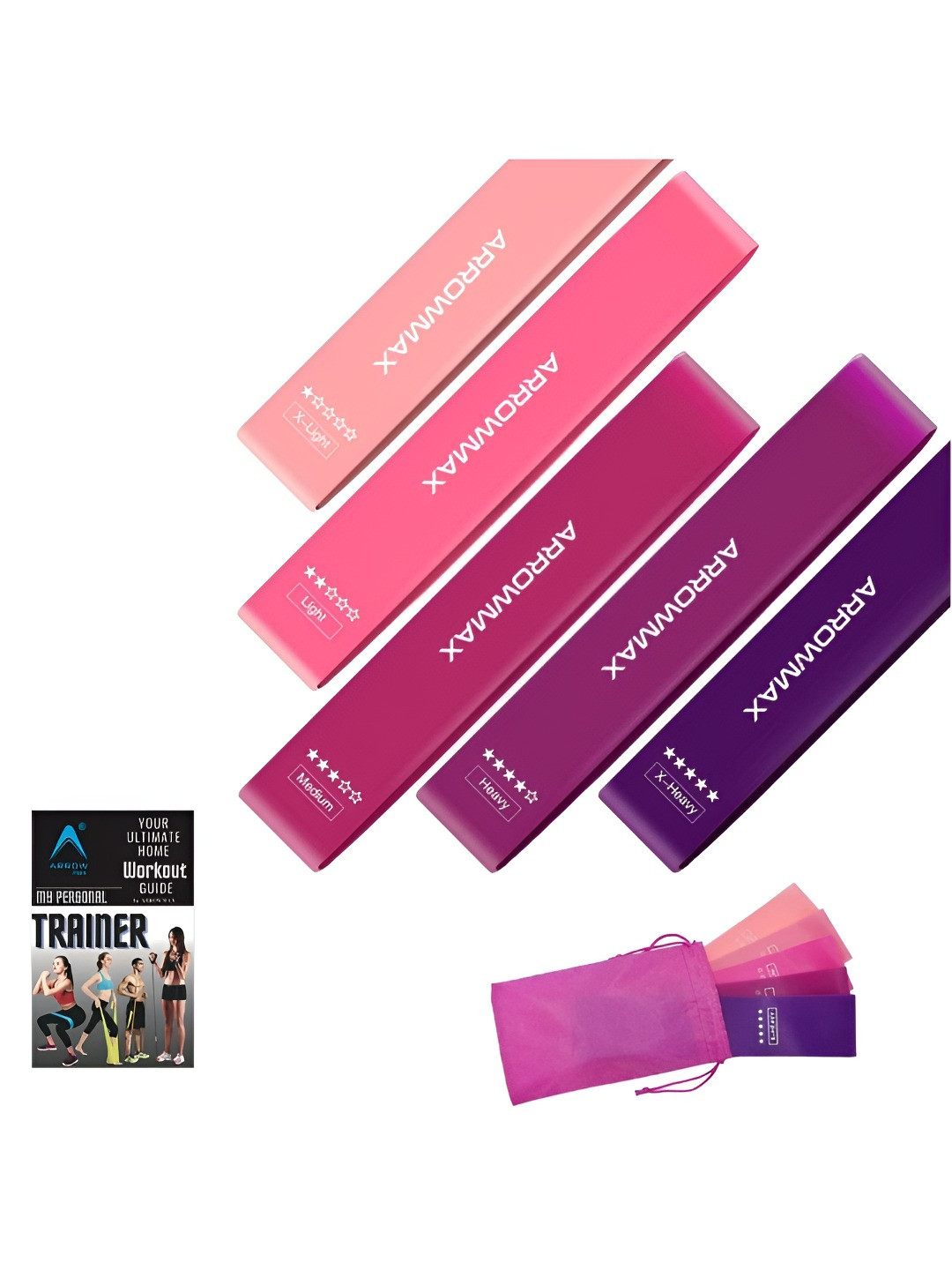 ARROWMAX 5 Pieces Fitness Loop Bands