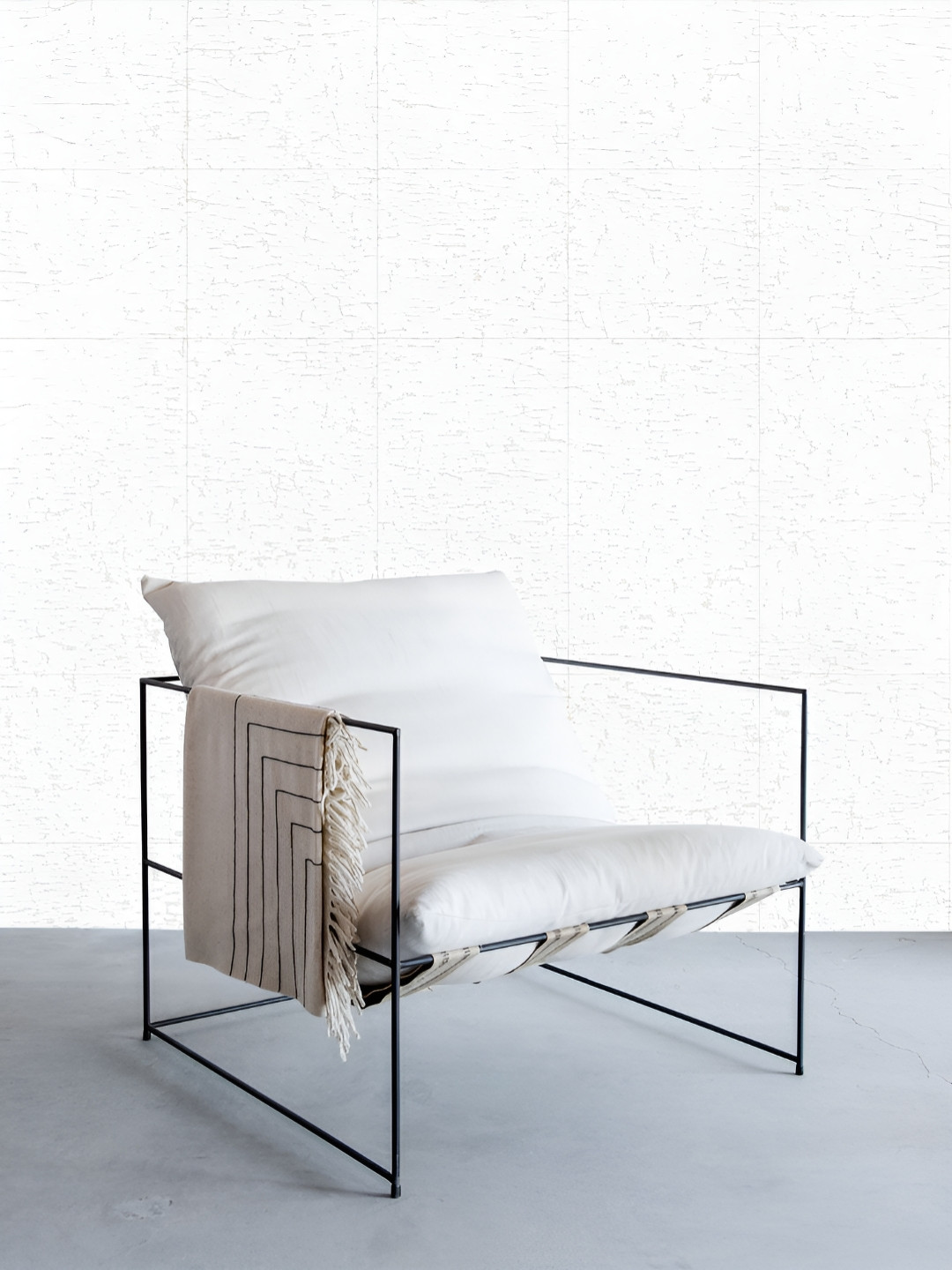 Fedora Wallpapers Comfortable Stripes White & Grey 3D Printed Waterproof Wallpaper