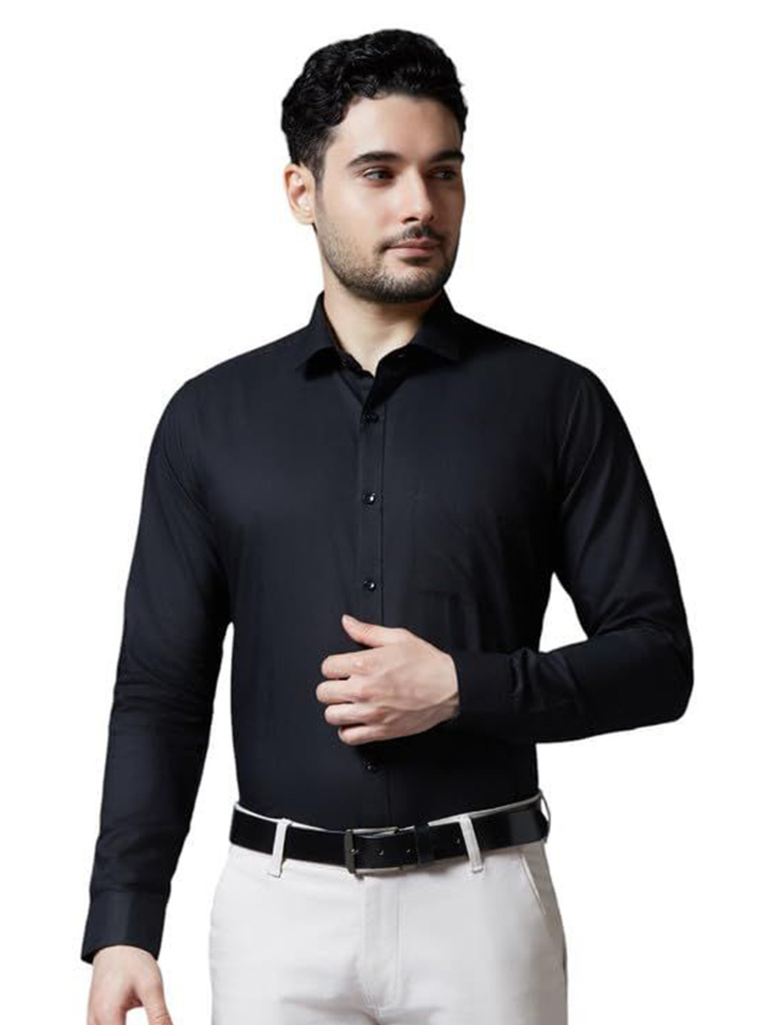 Allen Brown Men Formal Shirt