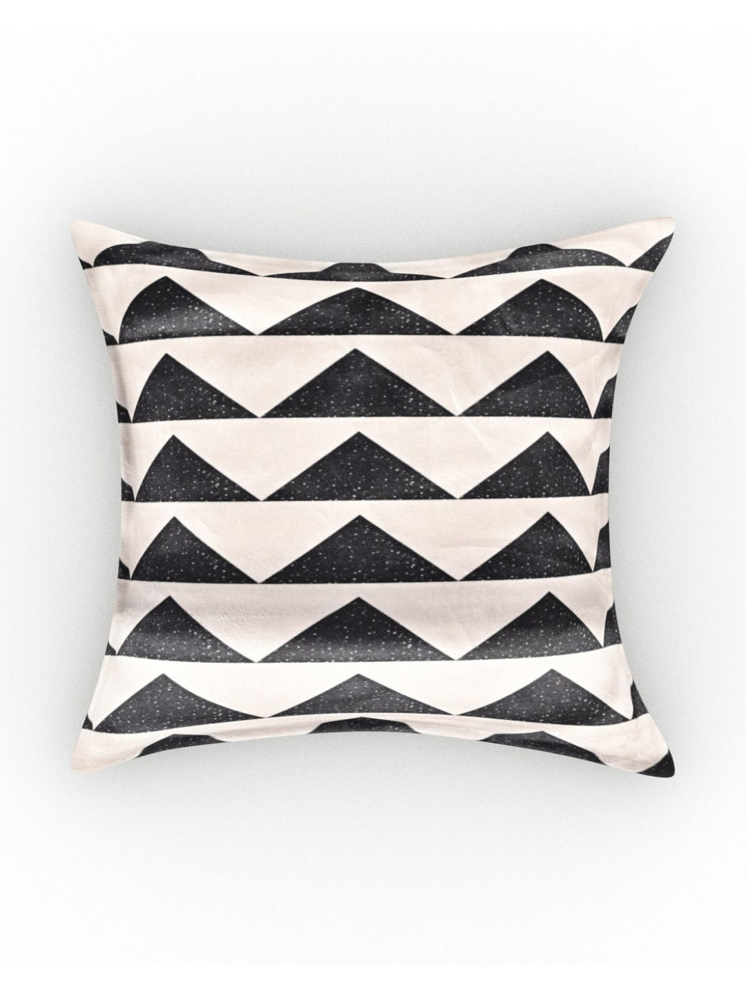 METRO LIVING Off White Geometric Polyester Washable 5 Piece Square Cushion Covers -16x16In