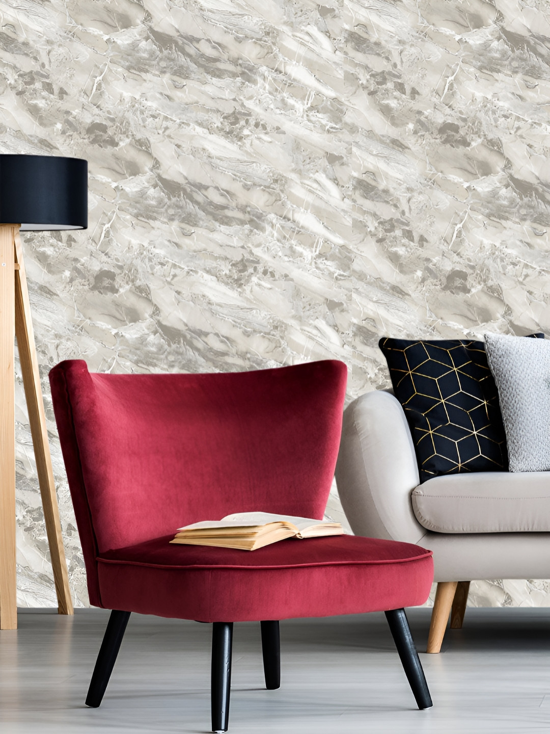 Fedora Wallpapers Grey & White 3D Printed Waterproof Wallpaper