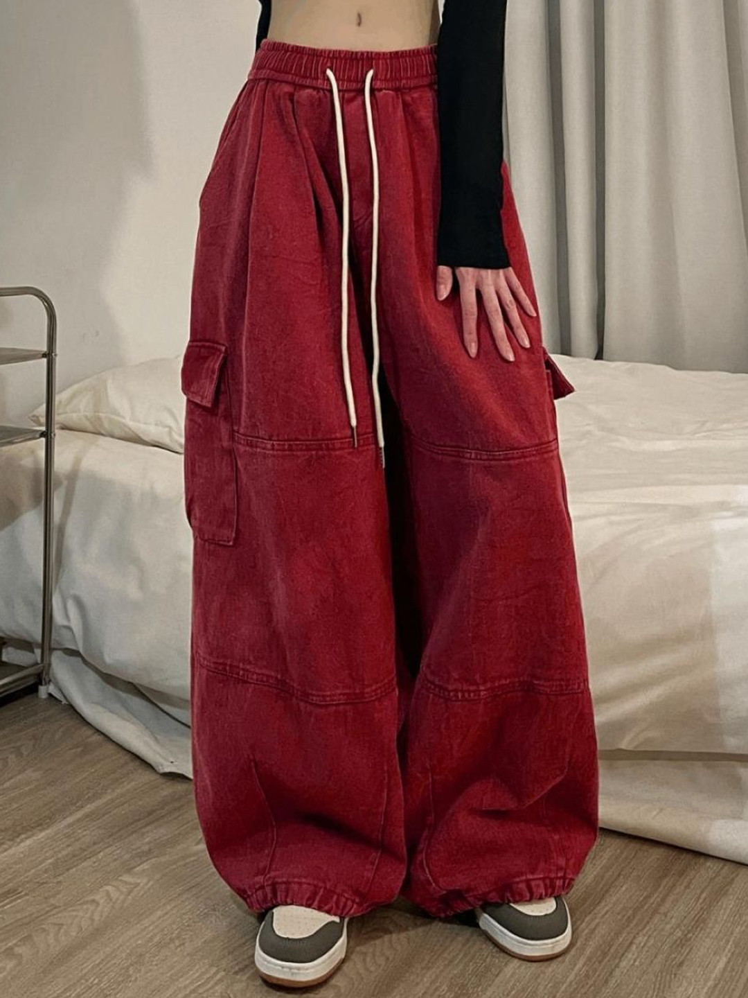 StyleCast Relaxed Loose Fit Cargo Trouser