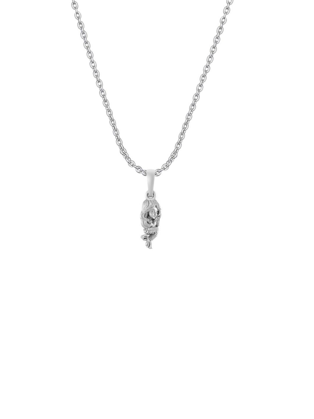 Metronaut Men 925 Sterling Silver Quirky Mermaid Pendants With Anchor Chains