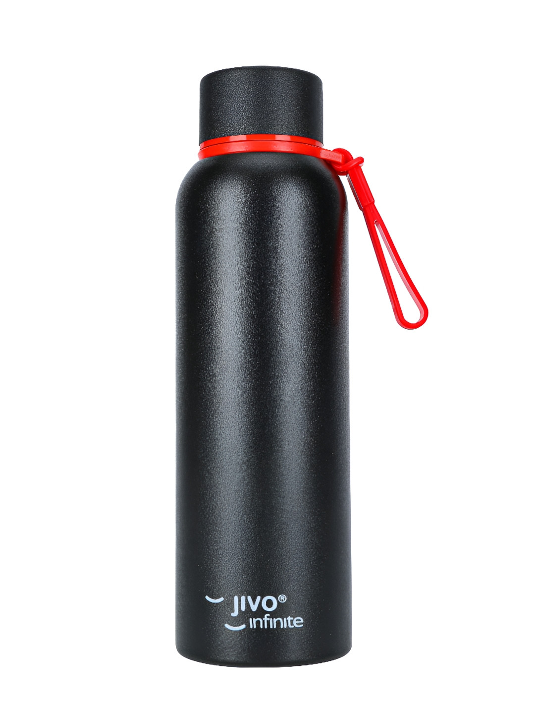 JIVO INFINITE Bravo Silver Solid Stainless Steel Carrying Loop Flask - 700ml