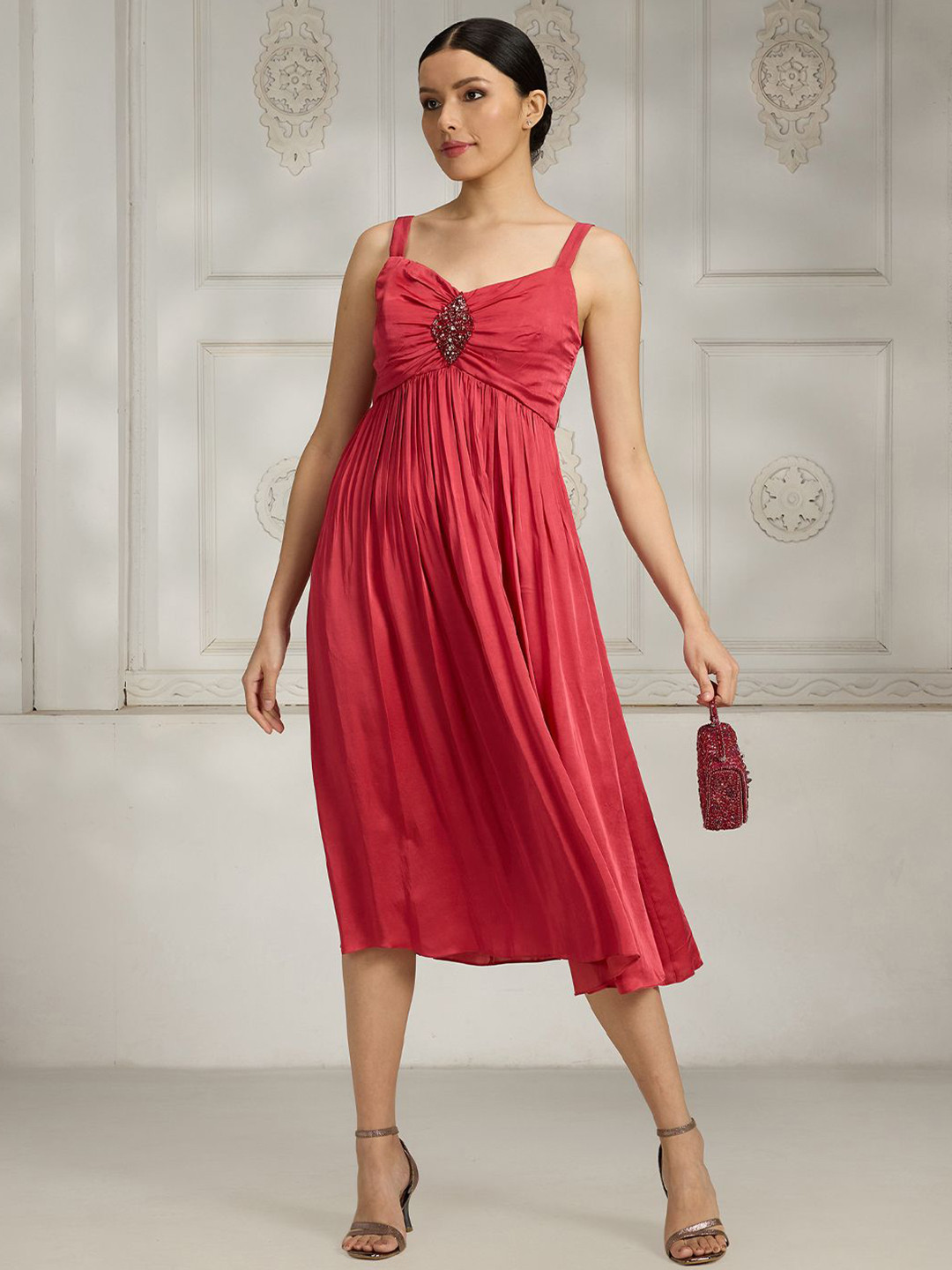 Rivaar By Rocky Star Embellished Fit & Flare Dress