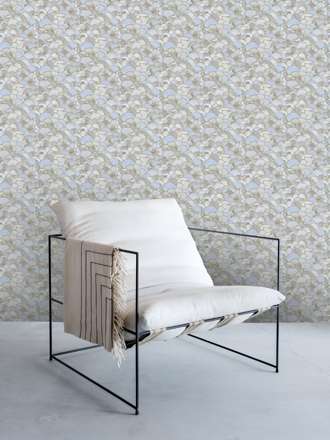 Fedora Wallpapers Blue & Beige 3D Printed  Waterproof PVC Wallpaper