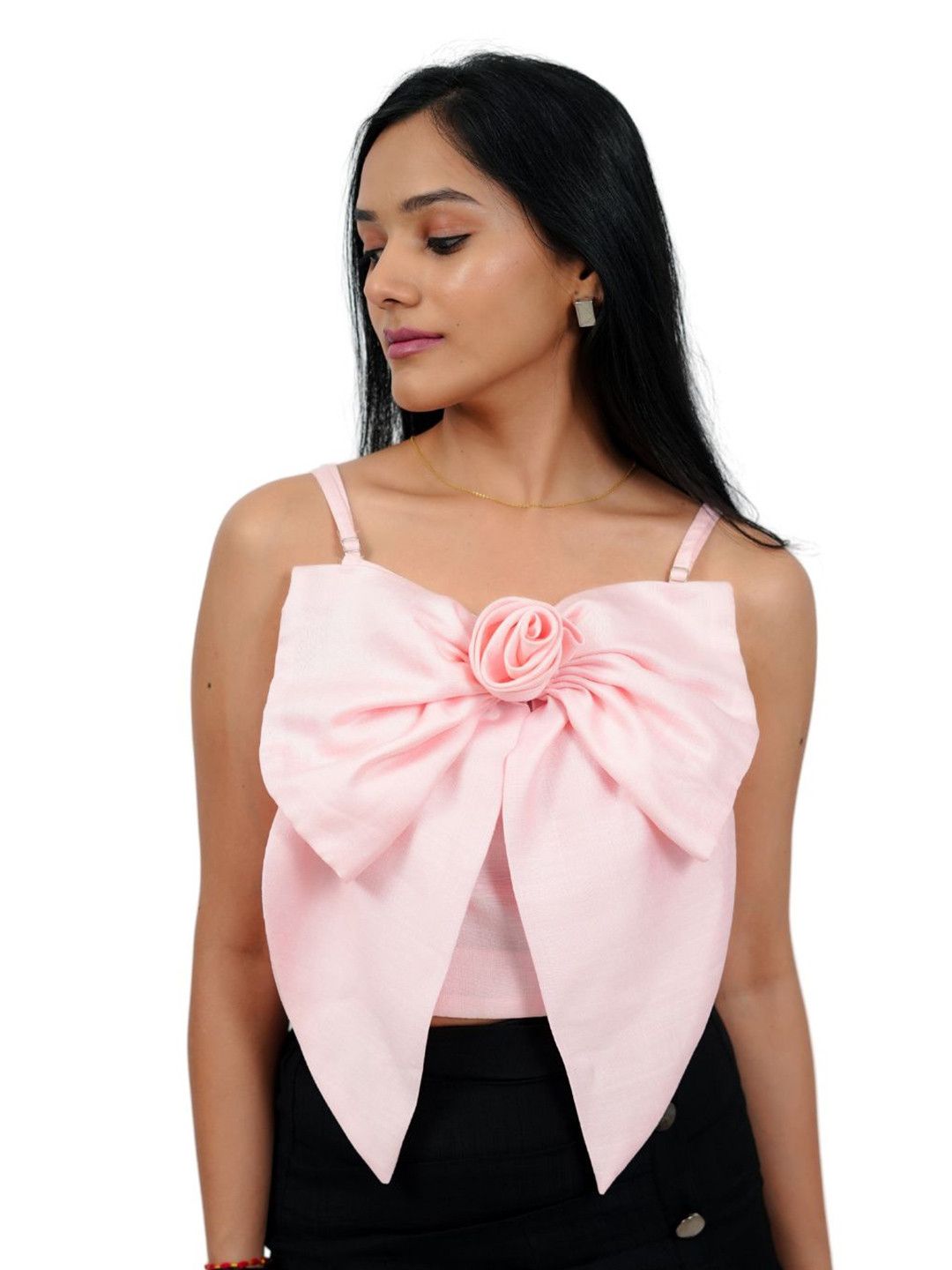 BELLO DONA CLOTHING Women Solid Sweetheart Neck Top