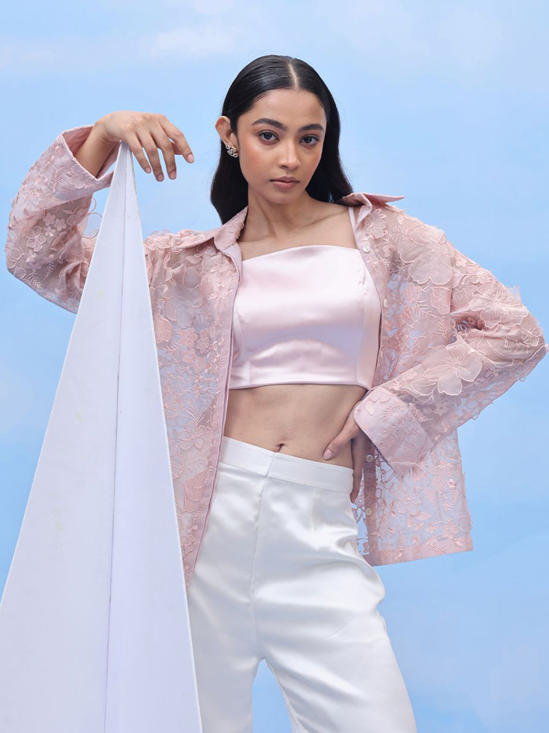 COUCHE BY ANANDINI Women Floral Spread Collar Long Sleeves Shirt