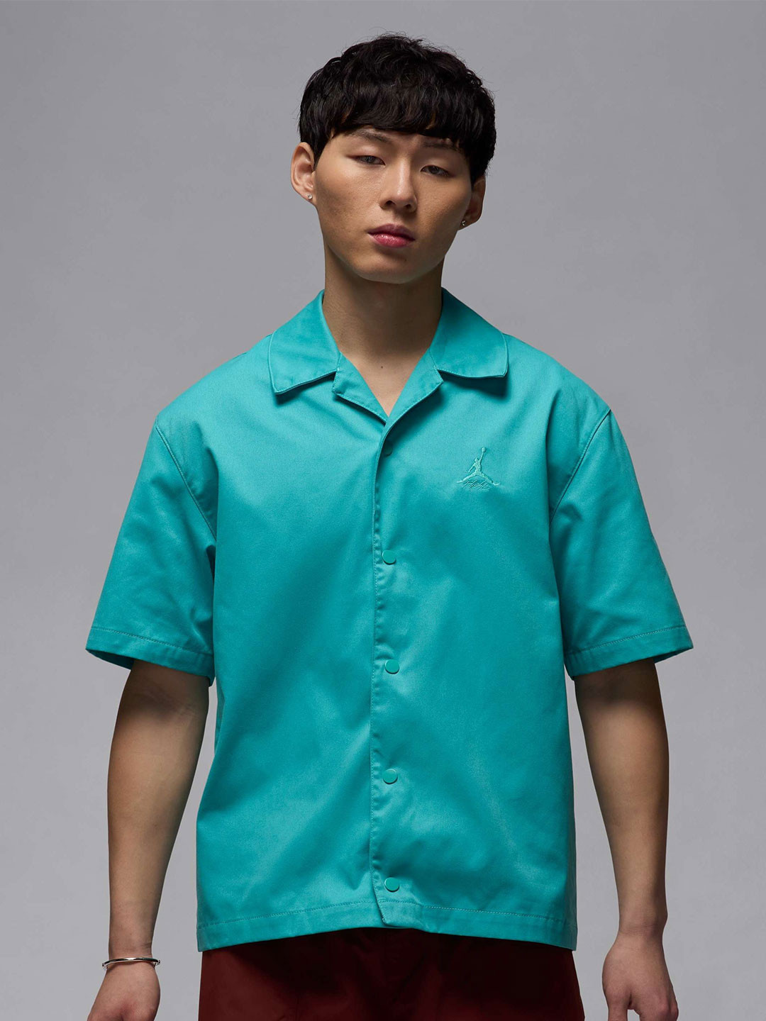 Nike Jordan Essentials Men Cuban Collar Cotton Shirt