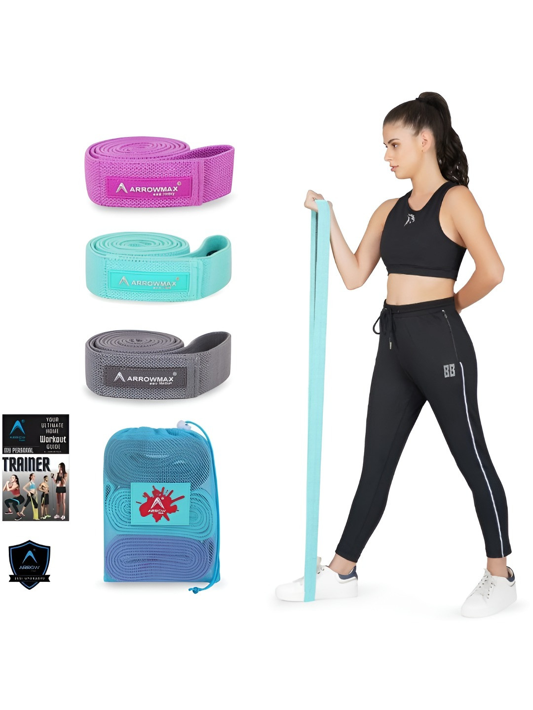 ARROWMAX Pack Of 3 Pull Up Resistance Bands