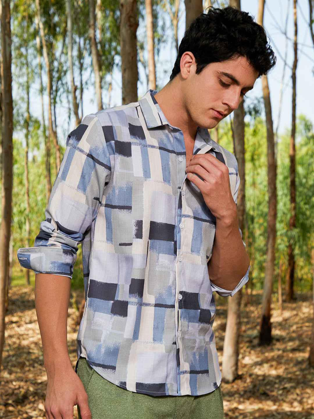 Campus Sutra Men Classic Printed Casual Shirts