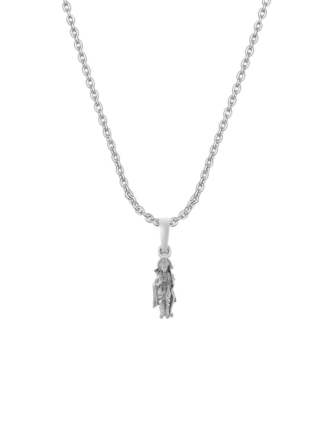 Metronaut 925 Sterling Silver Lord Ram Contemporary Pendant With Anchor Chain
