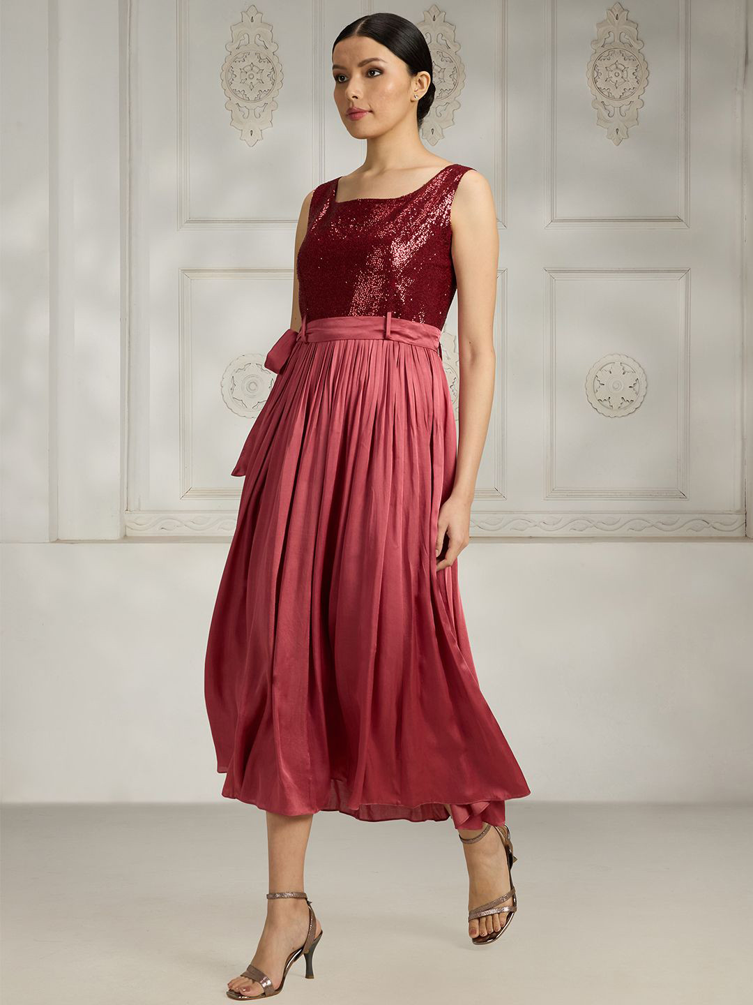 Rivaar By Rocky Star Satin A-Line Dress