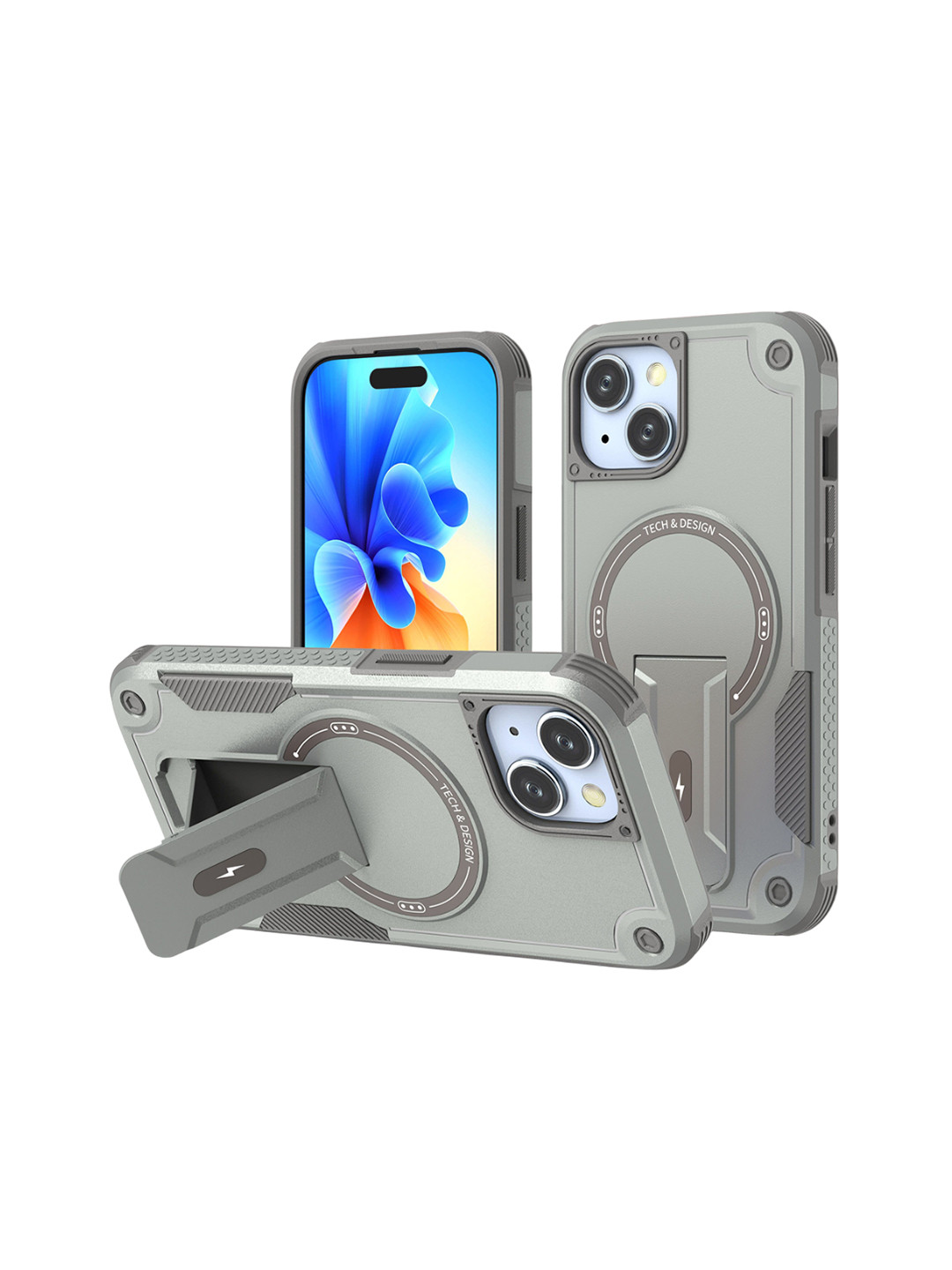 Luxury Kase Portable Kickstand Mag-Safe Compatible Magnetic Case
