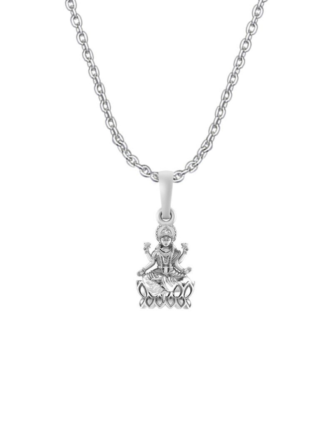 Metronaut 925 Sterling Silver Laxmi Ji Pendants With Chains