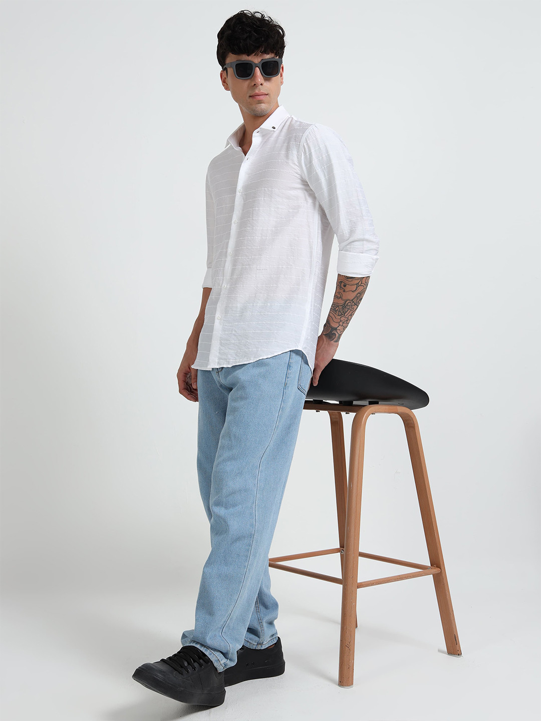 Mystery Of Fashion Men Classic Regular Fit Casual Shirt