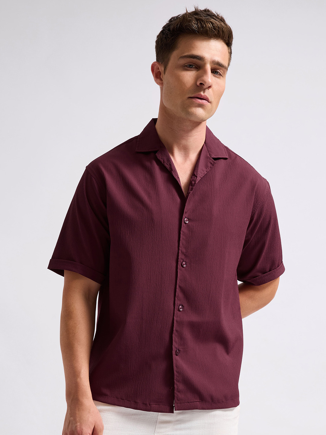 THE BEETEL HOUSE Men Oversized Classic Shirt