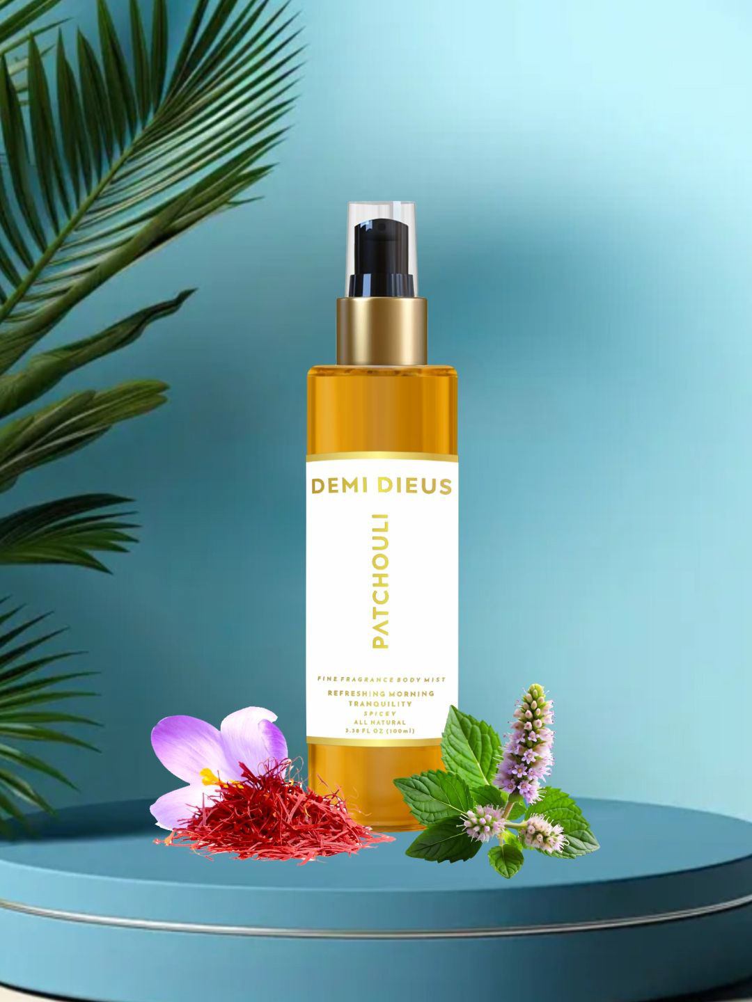 DEMI DIEUS Men Long Lasting Patchouli Body Mist - 100 ml