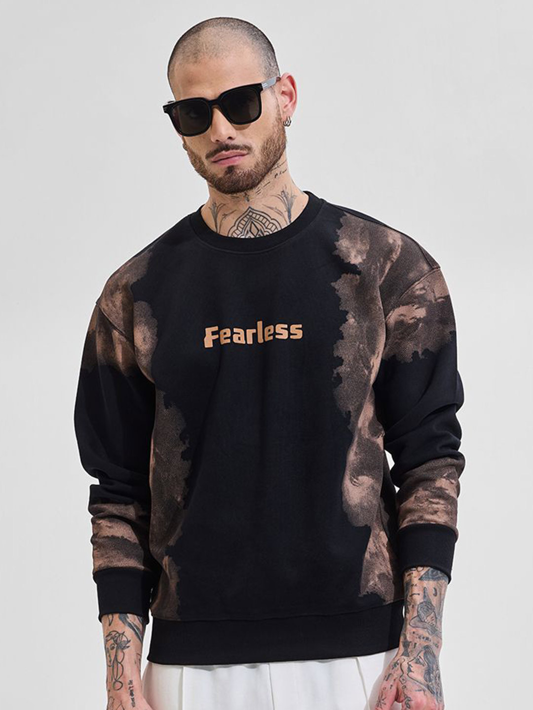 Snitch Men Black Graphic Sweatshirts