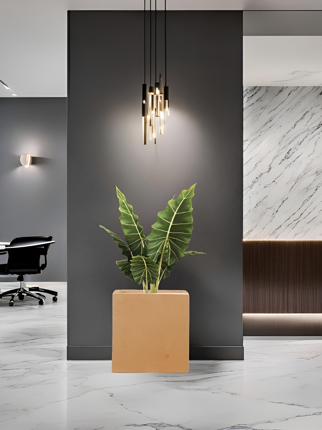 Go Hooked Decorative Planter & Indoor Outdoor  Flower Pot Cube 10