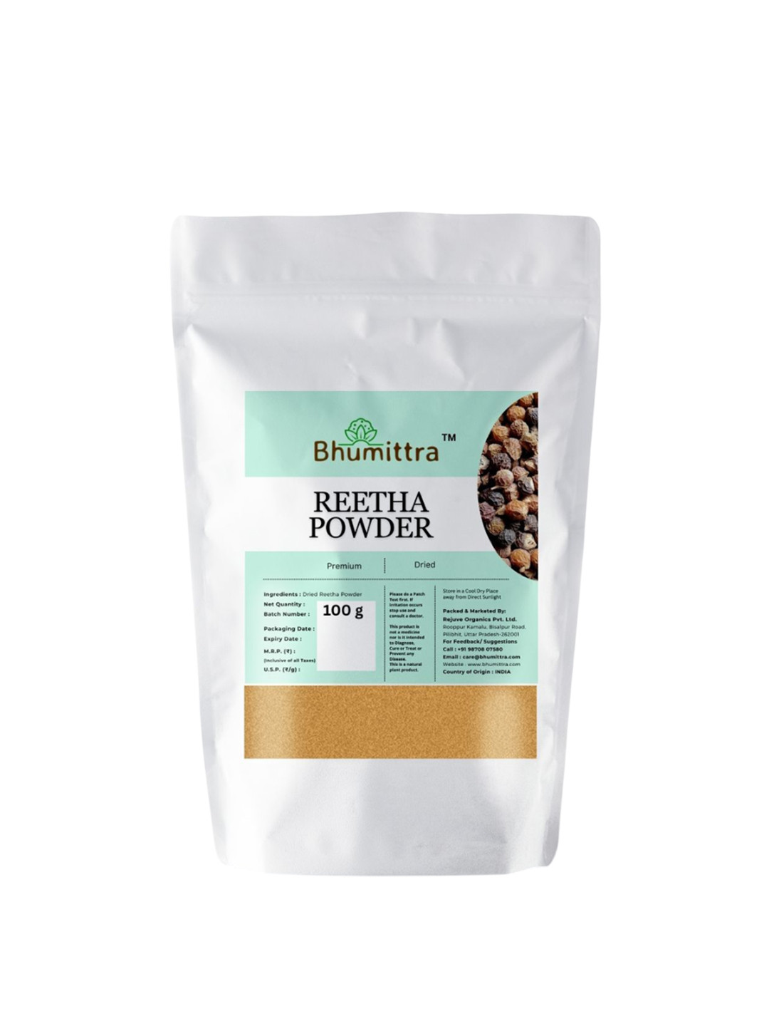 Bhumittra Reetha Powder Hair Mask- 100 g