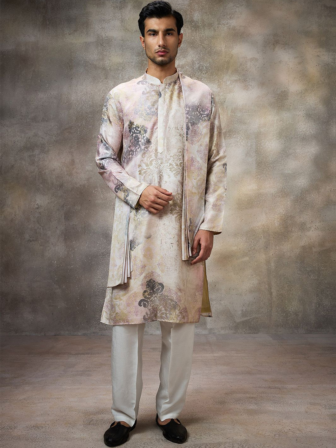 Rivaar By Rocky Star Men Printed Kurta with Trousers &