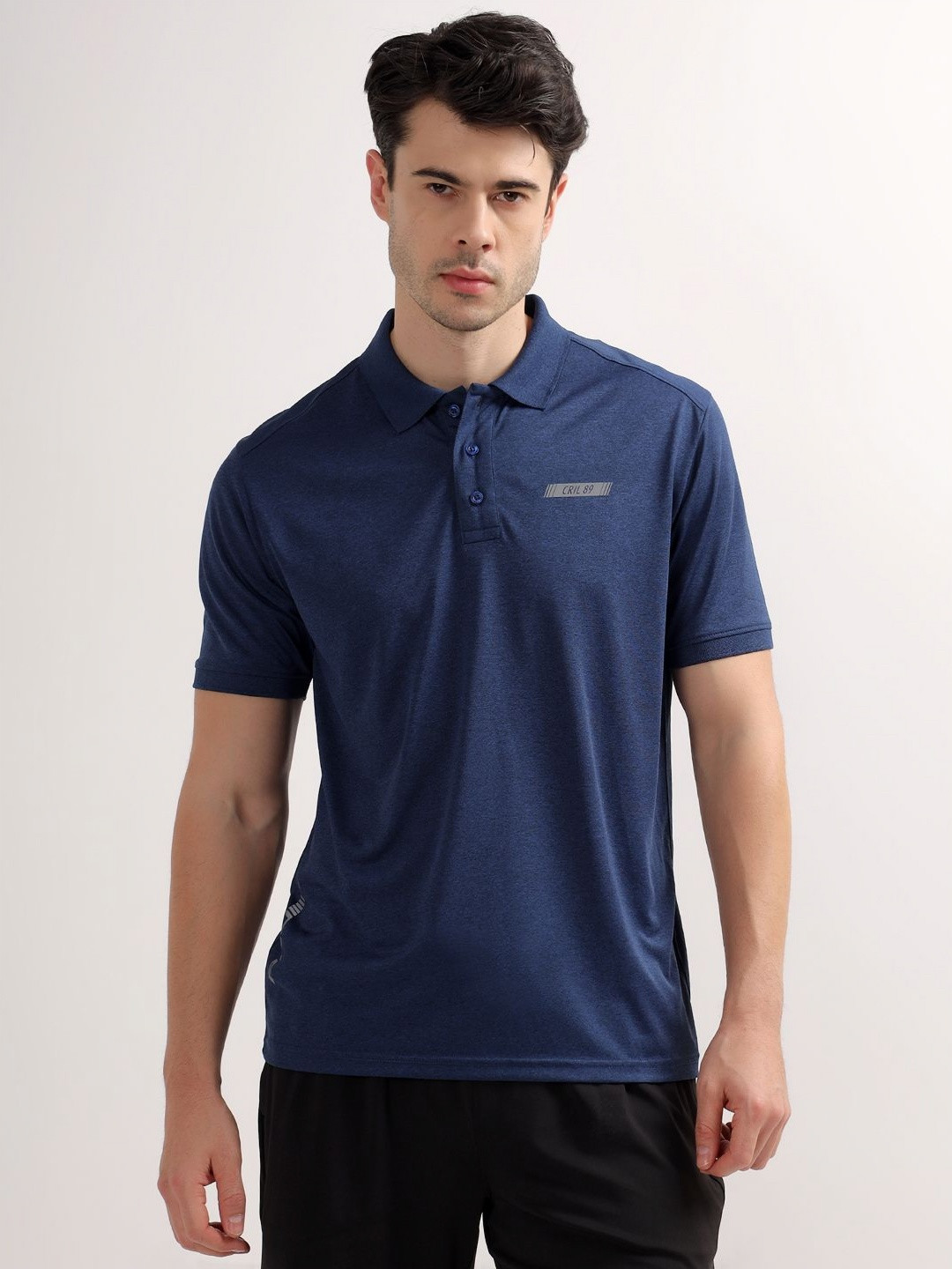 Cantabil Men Solid Polo Collar Slim Fit T-shirt