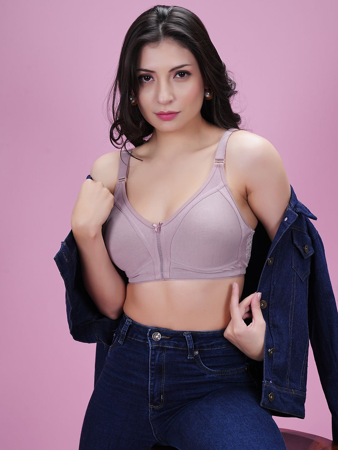 DressBerry Women's Non Padded Full Coverage Non-Wired Minimizer Bra