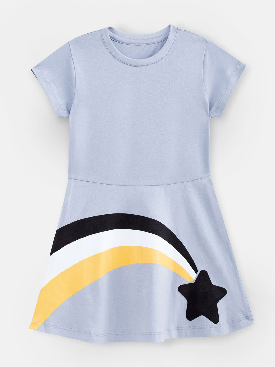 You Got Plan B Girls Star Print Fit & Flare Dress