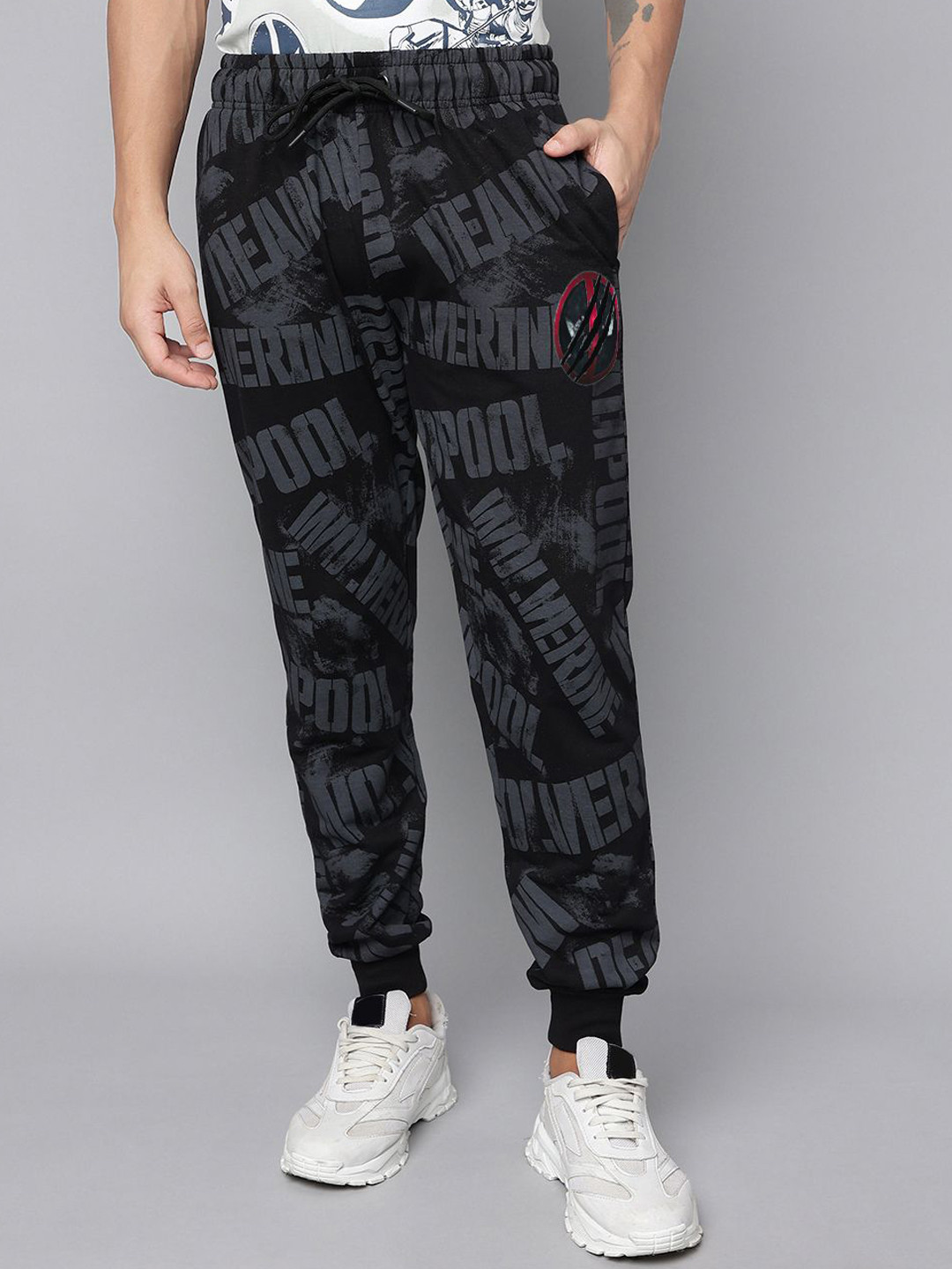 Free Authority Deadpool & Wolverine Men Printed Jogger