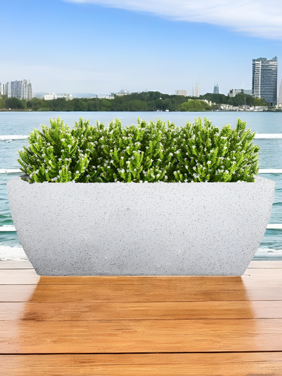 Go Hooked Decorative Planter & Indoor Outdoor  Flower Pot Recta Curve 36