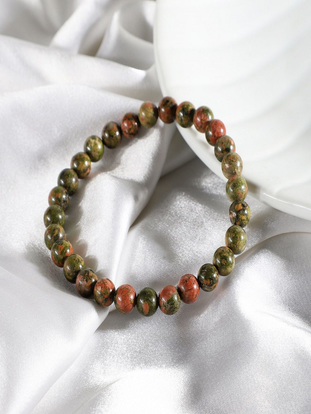 Nirvana Unisex Siddharth Unakite Crystals Bracelet