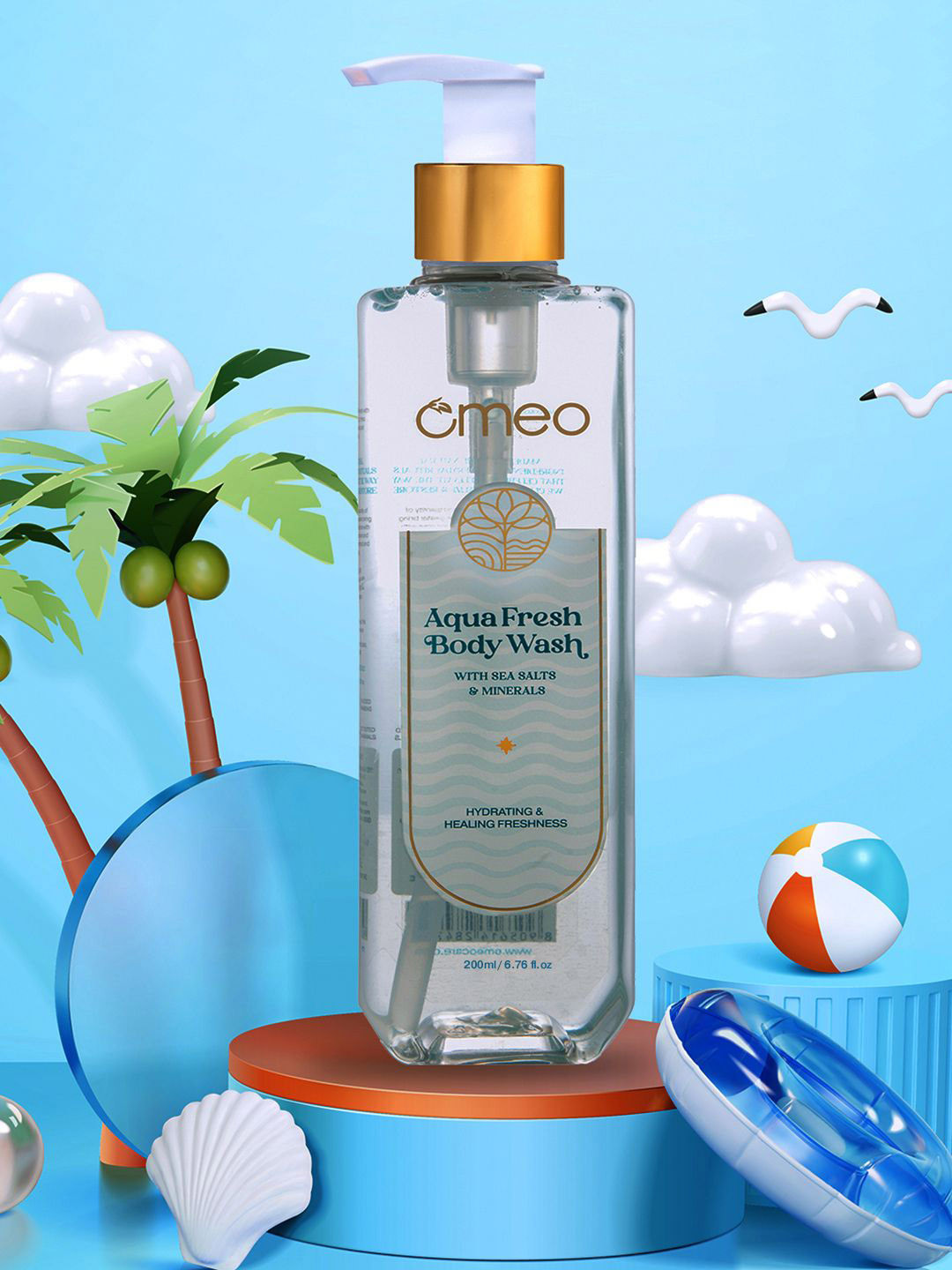 Omeo Aqua Fresh Body Wash - 200ml