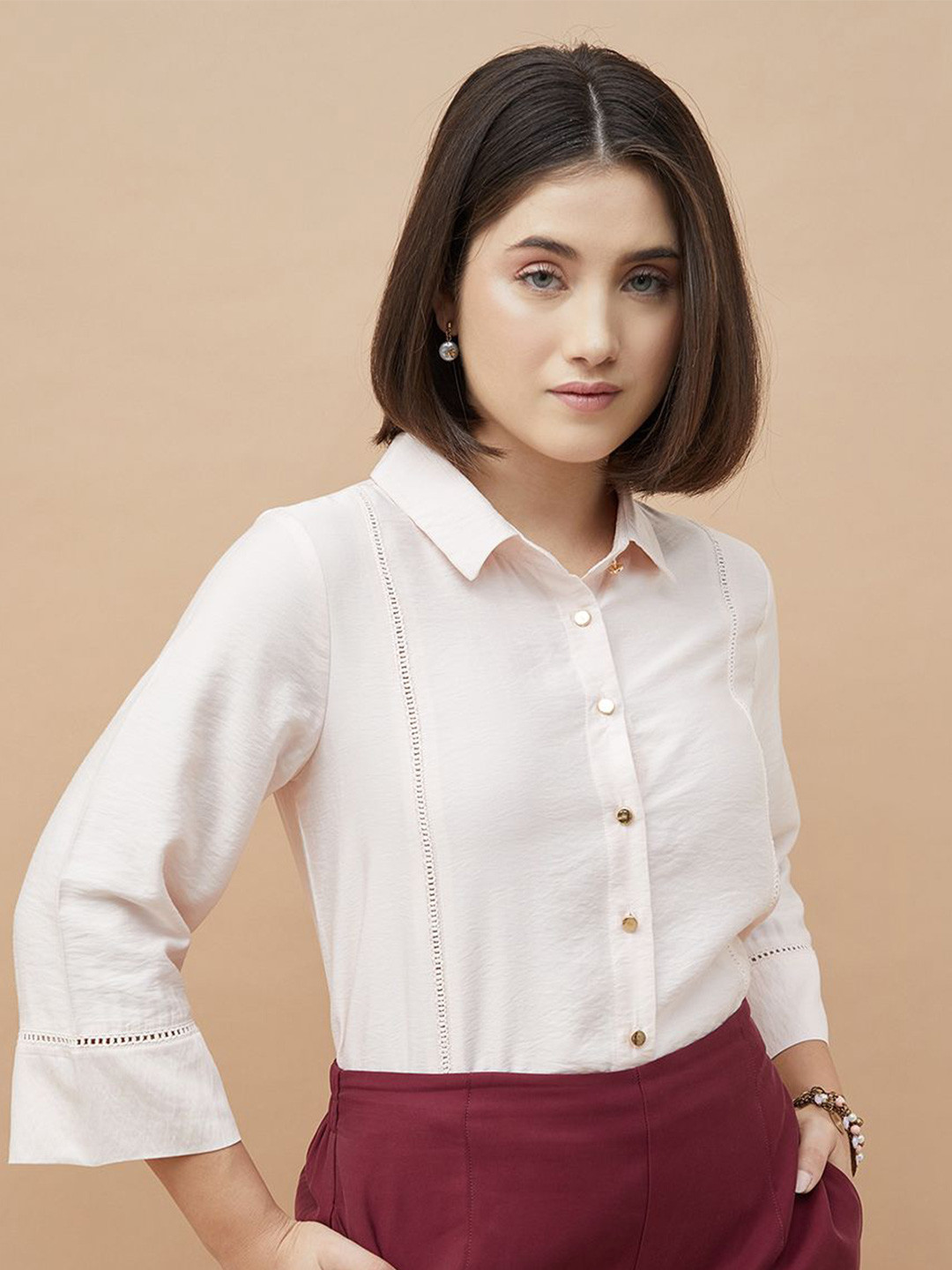 CODE by Lifestyle Bell Sleeve Cotton Top