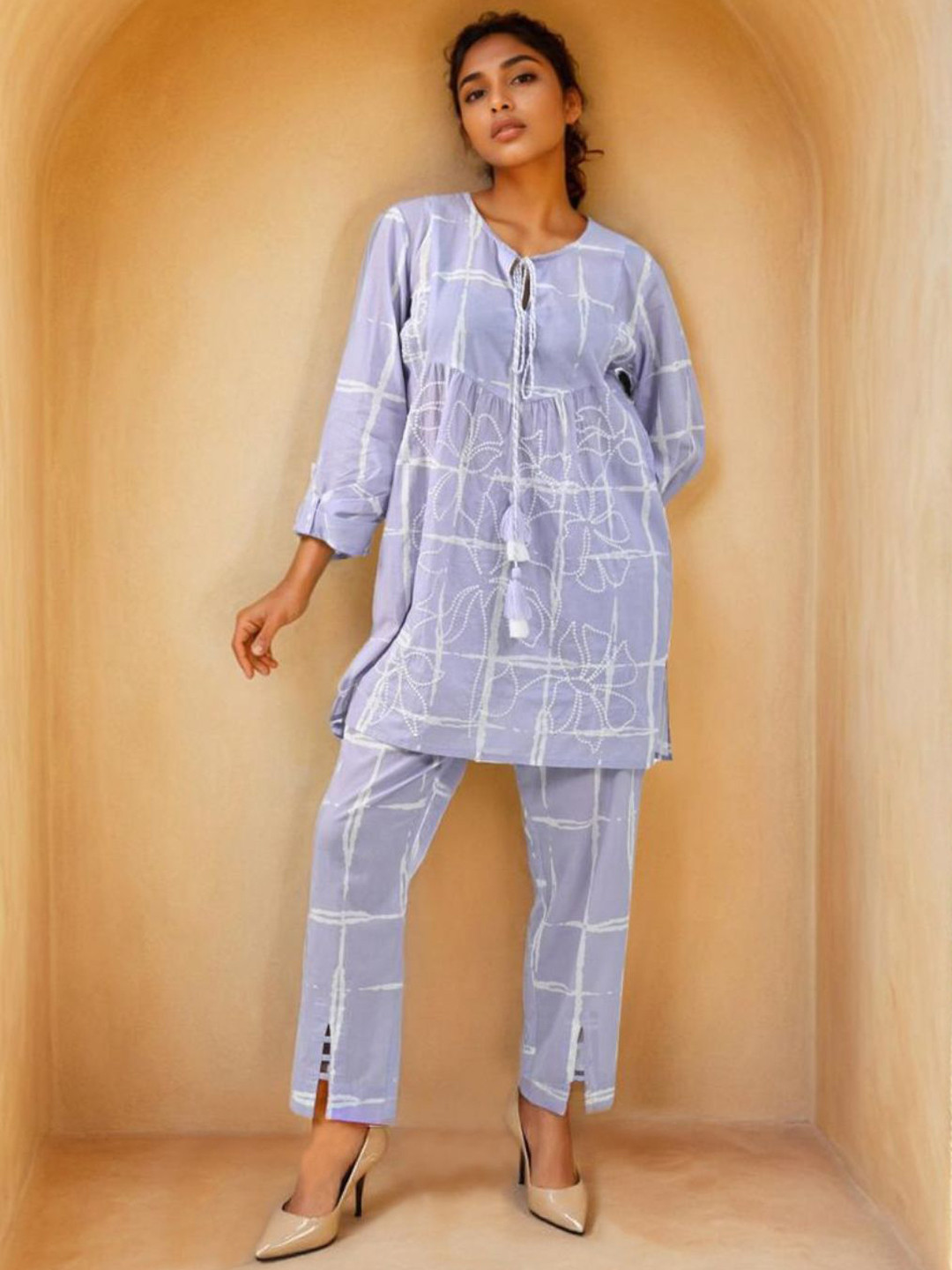 Zolo Label Pure Cotton Midnight Orchid Co-Ord set