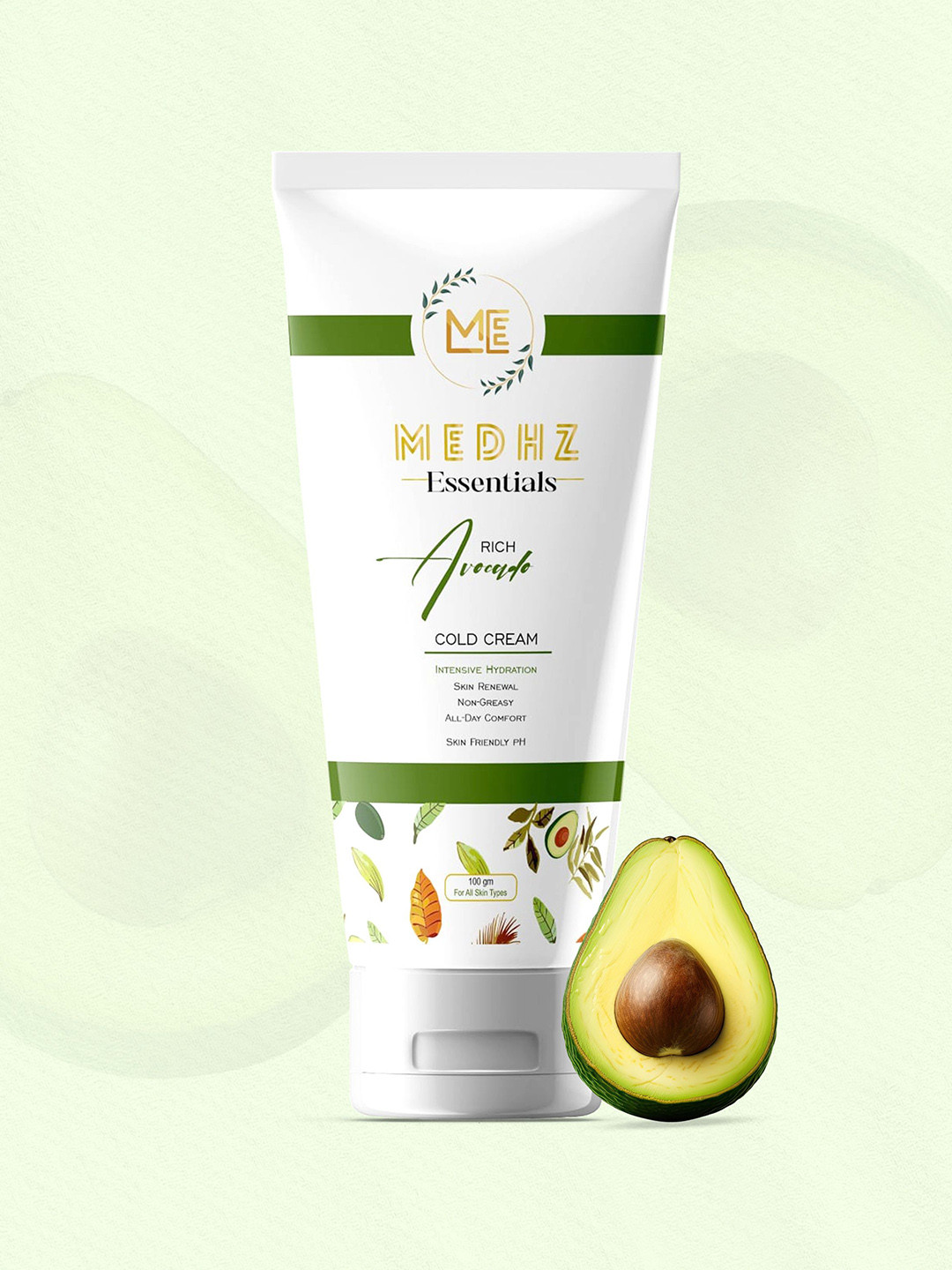 MEDHZ Rich Avocado Cold Cream For Fine Lines & Wrinkles - 100 ml