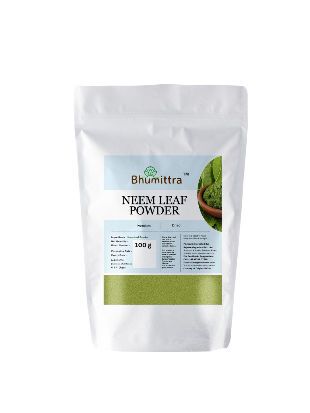 Bhumittra Neem Leaf Powder Hair Mask- 100 g
