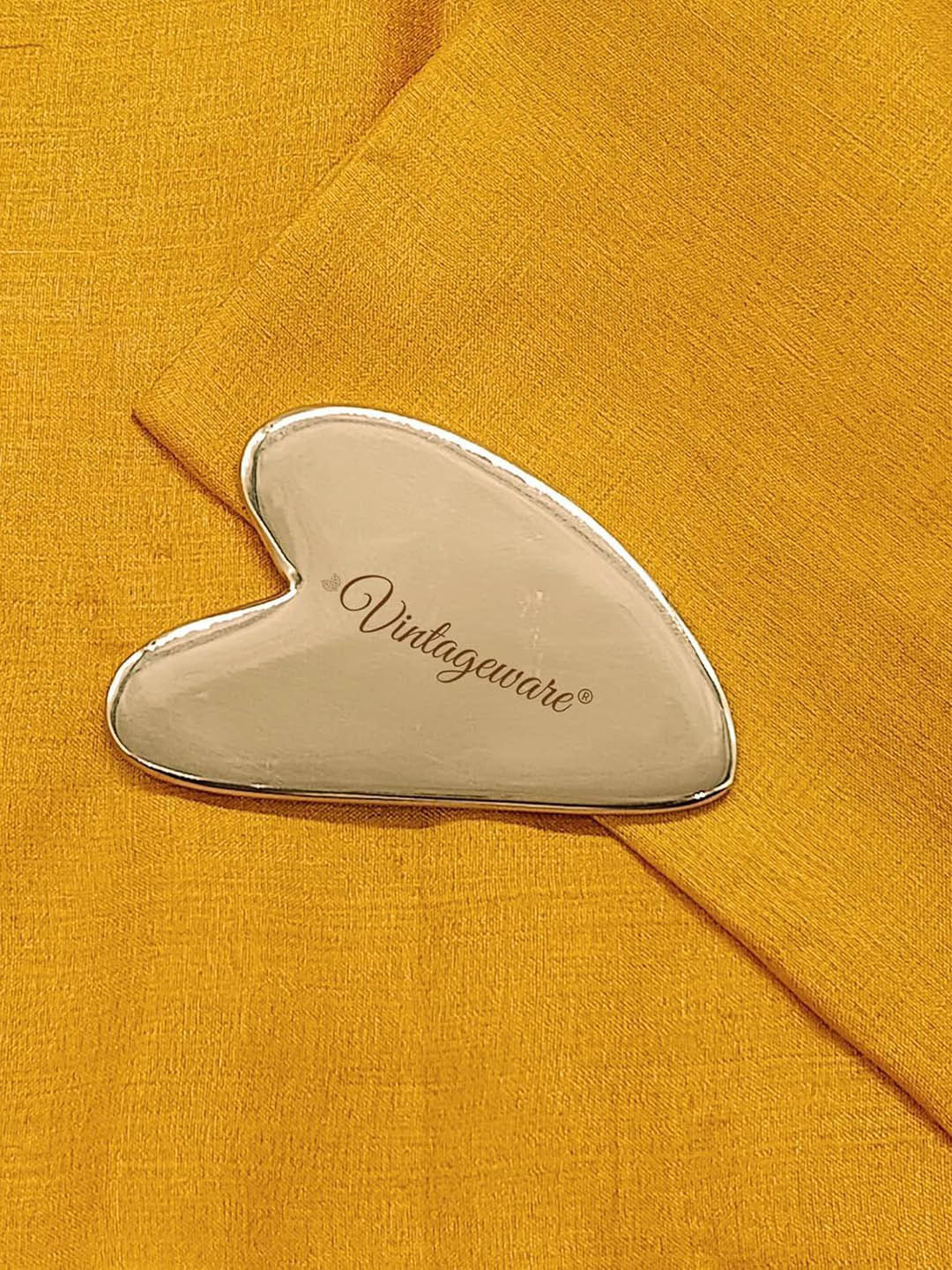 Vintageware Kansa Gua Sha Tool - Heart Shape