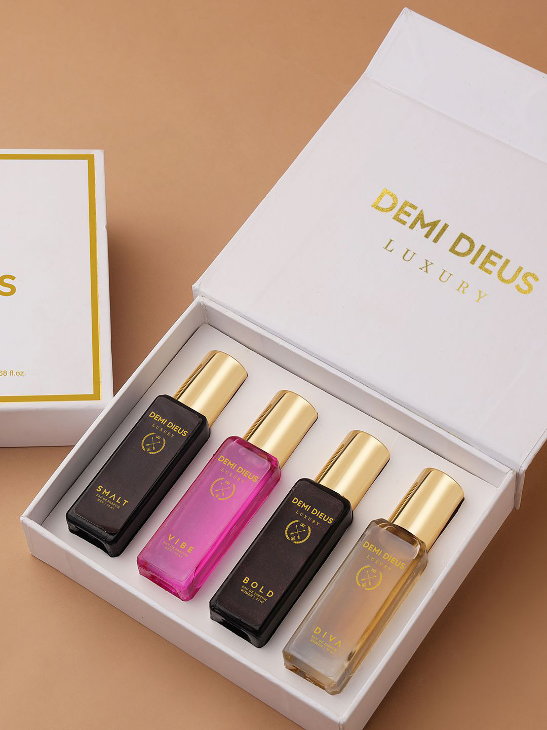 DEMI DIEUS Set Of 4 Smalt Vibe Bold Diva Long Lasting Eau De Parfum - 20 ml Each