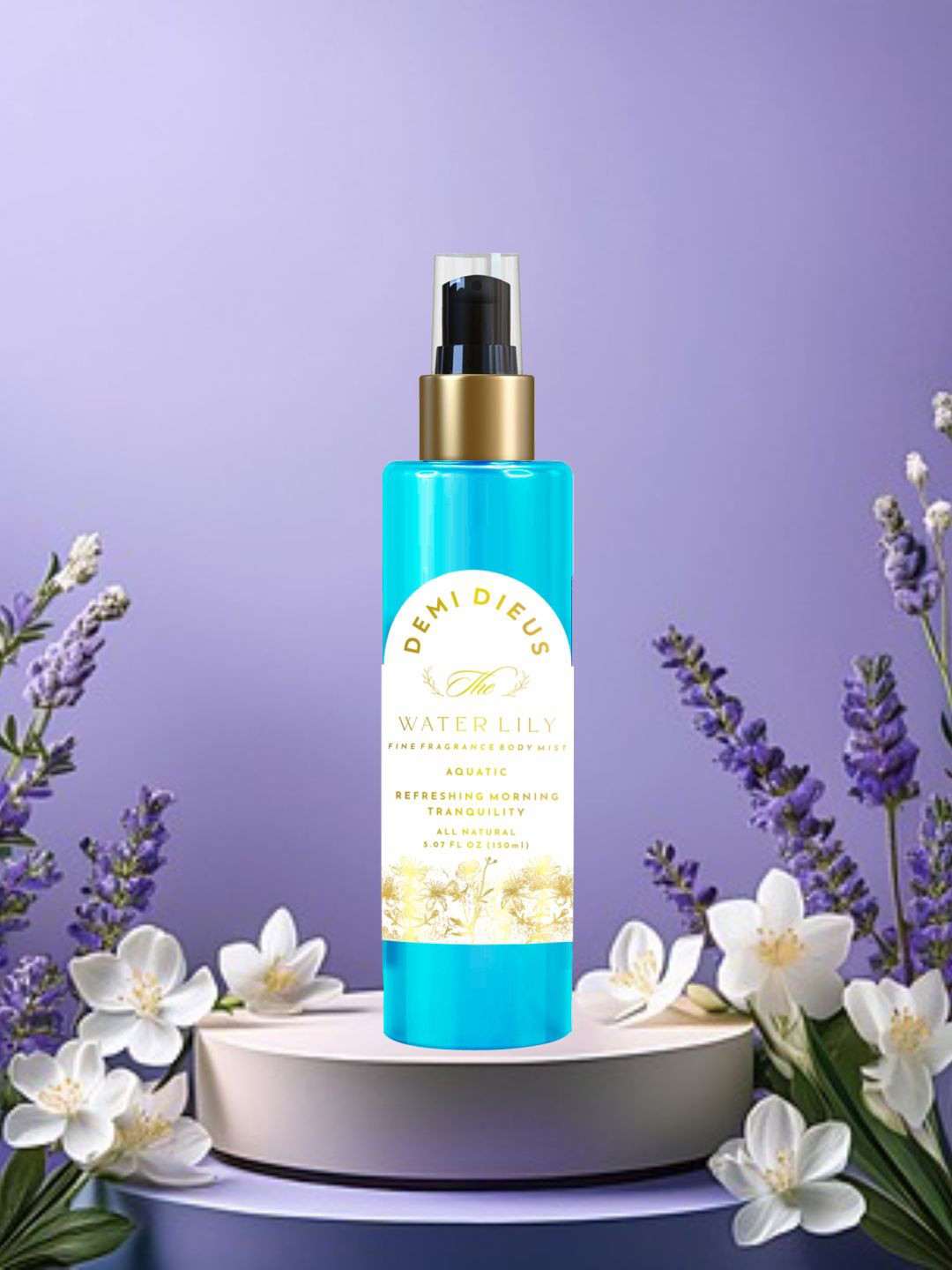 DEMI DIEUS Women Long Lasting Water Lily Body Mist - 100 ml